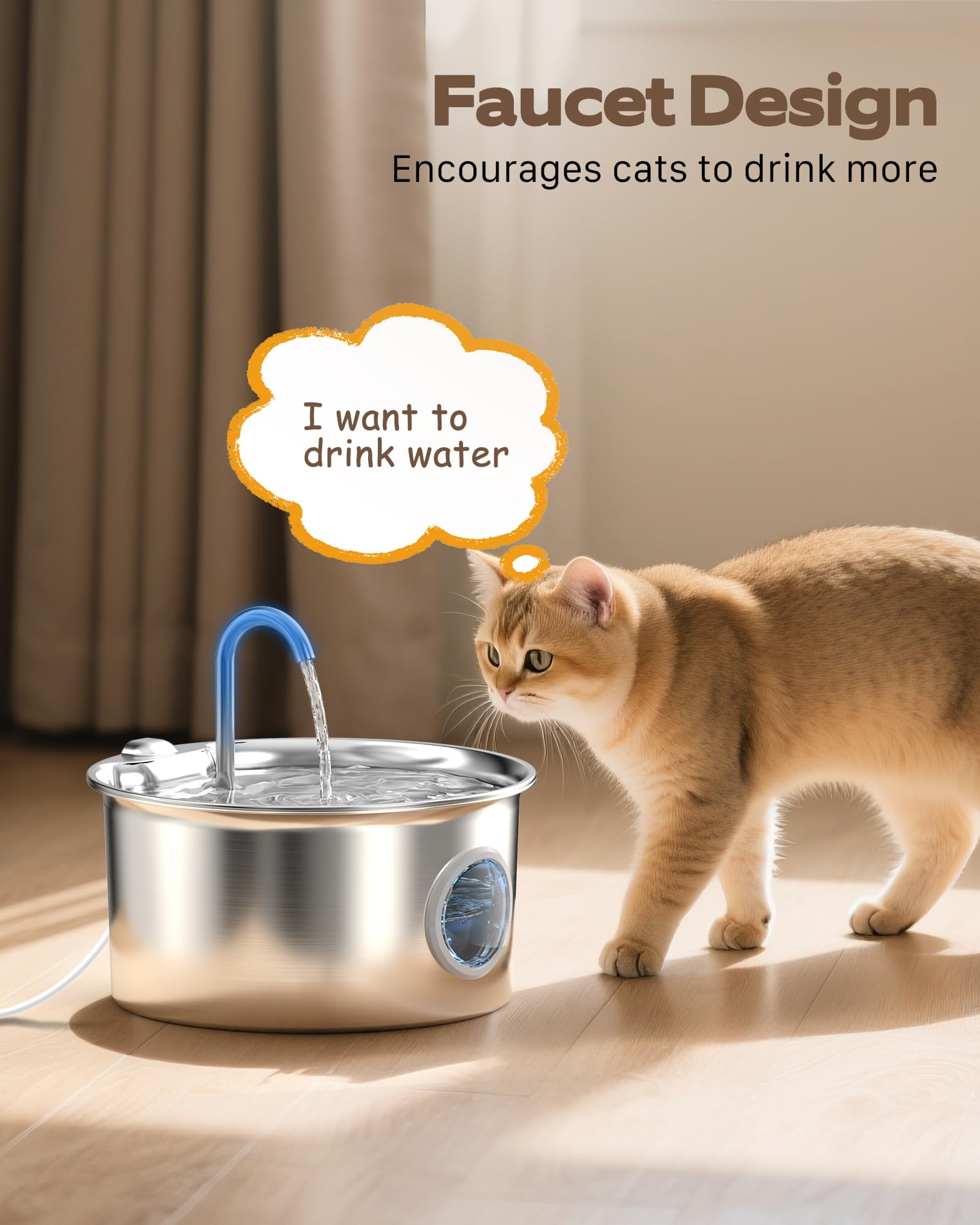 ATMZIQXR durable 304 stainless steel body promotes long-lasting hydration accessory.