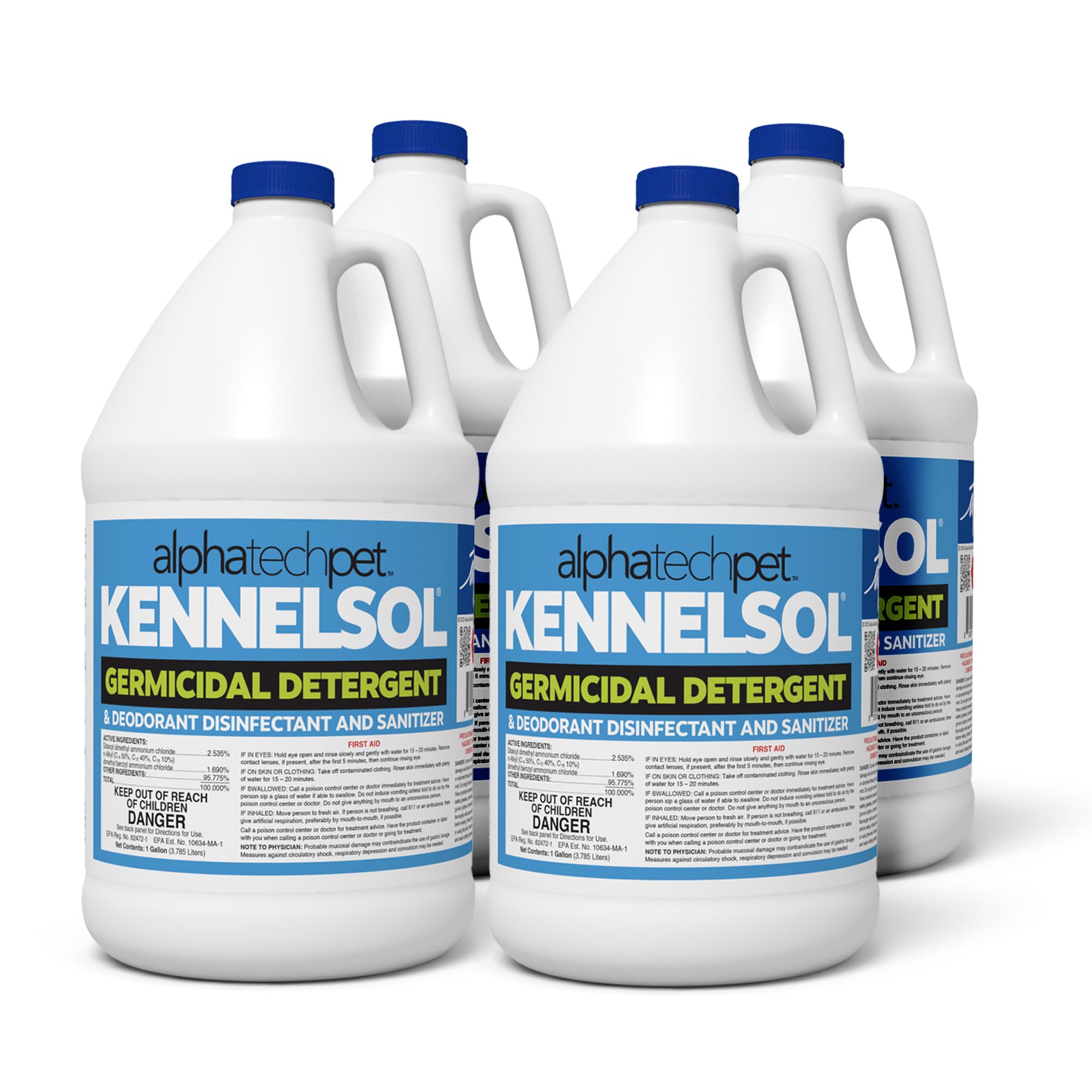 ATP KennelSol bottle front view for convenient kennel cleaning and disinfection.
