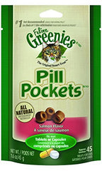 ATROFY Greenies Pill Pockets for Cats in Salmon flavor for easy pill administration