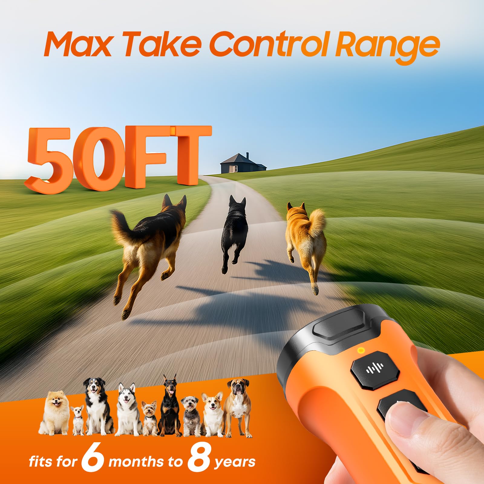 ATVIOO Dog Bark Deterrent Device safety lock to prevent accidental activation