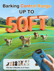 ATVIOO bark deterrent safety features include a lock and auto-off for puppy-friendly use