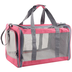Atvobiy cat carrier with breathable mesh windows keeps pets cool during trips