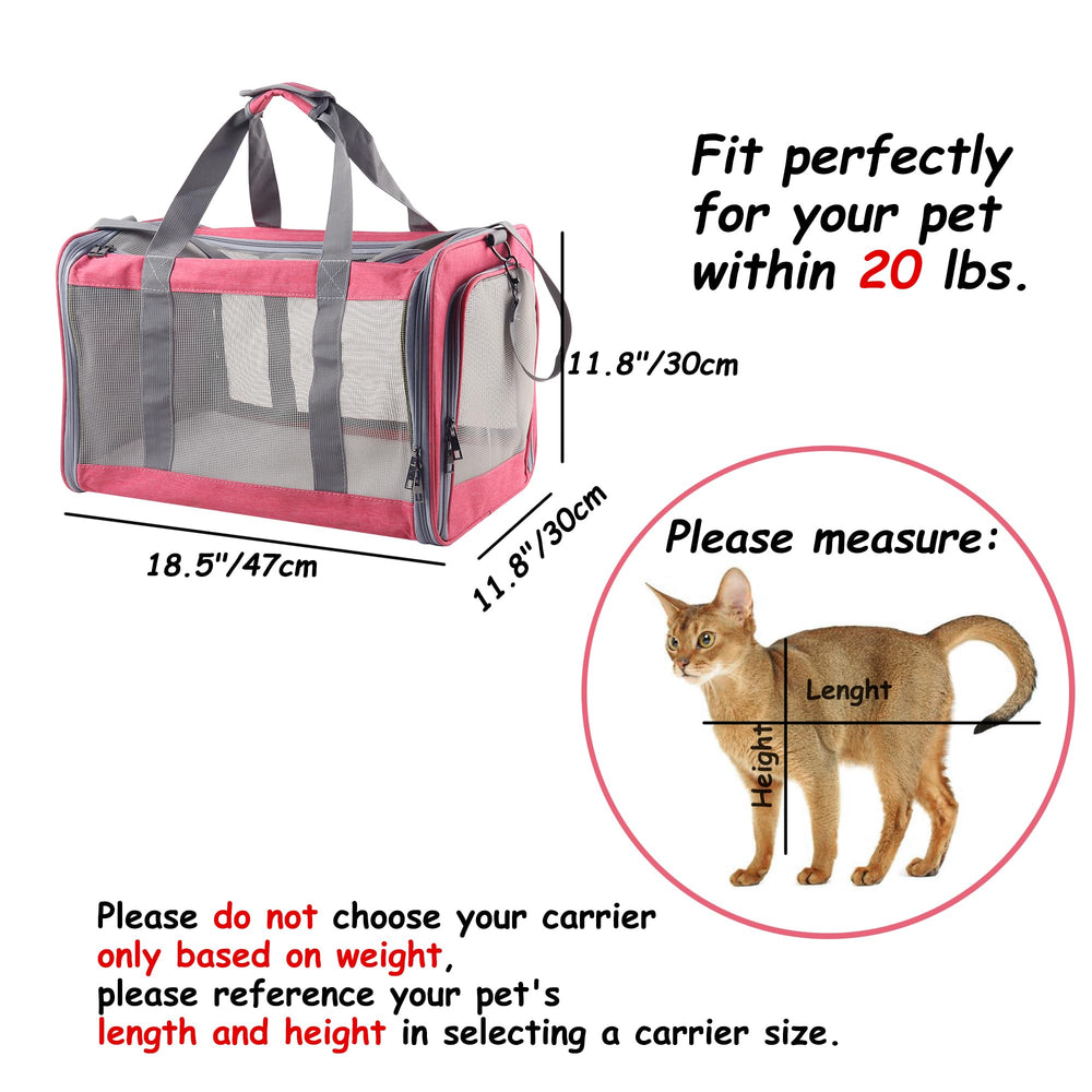 Atvobiy cat carrier folds flat for compact storage when not in use
