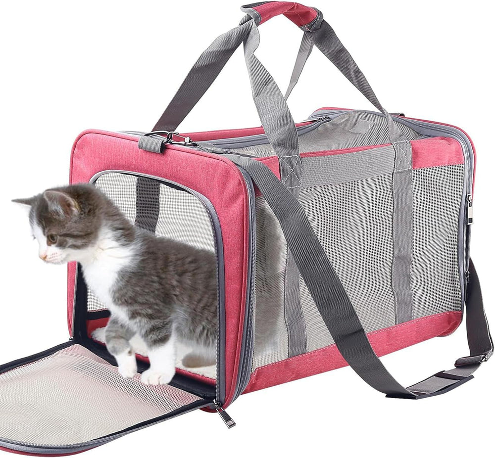 Atvobiy cat carrier includes side pockets for snacks and essentials