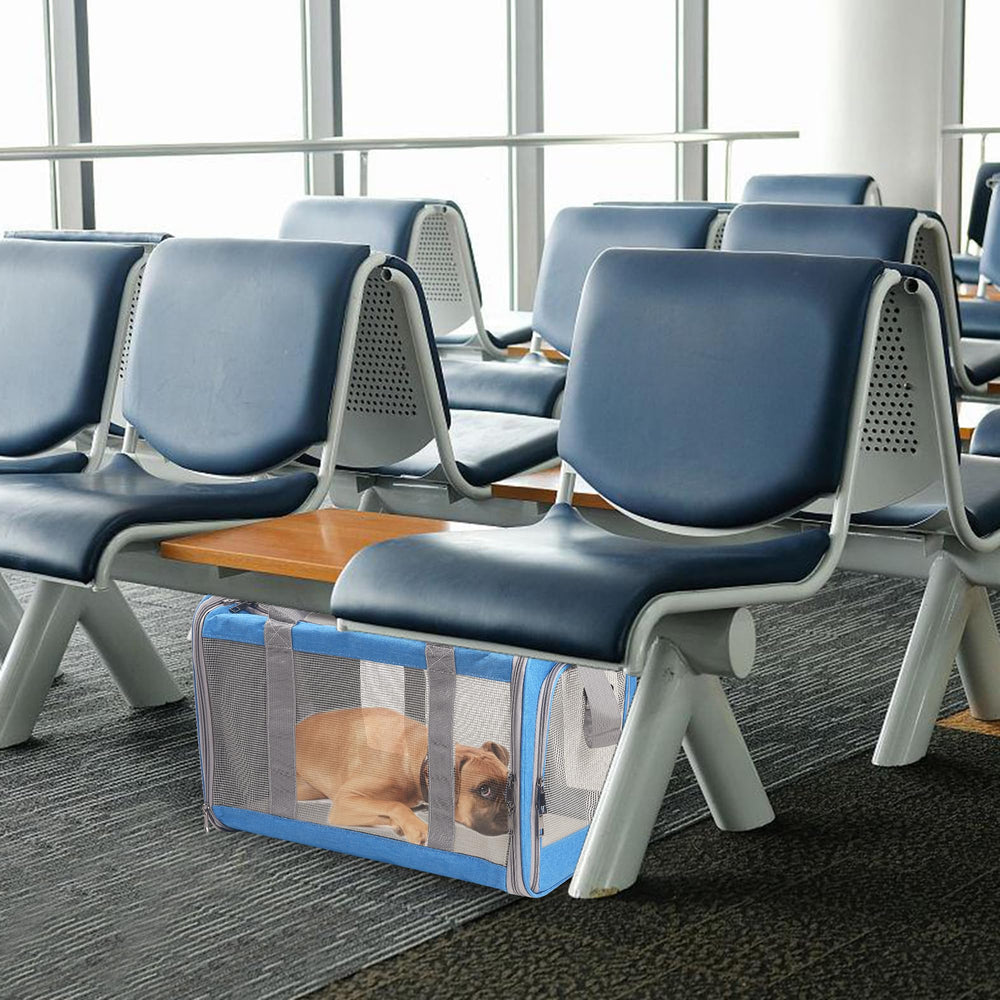 Atvobiy carrier with ventilated mesh sides for breathable travel