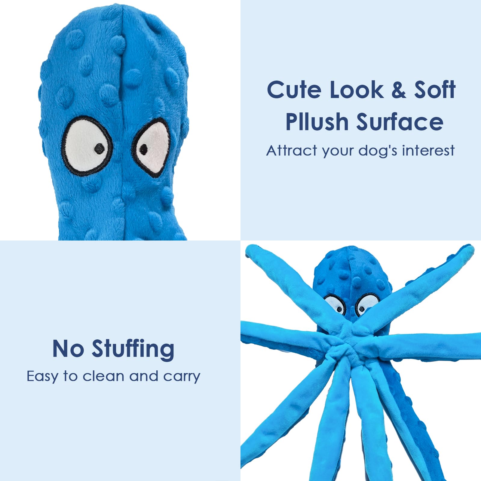ATZNZIK no-stuffing design keeps play safe and mess-free