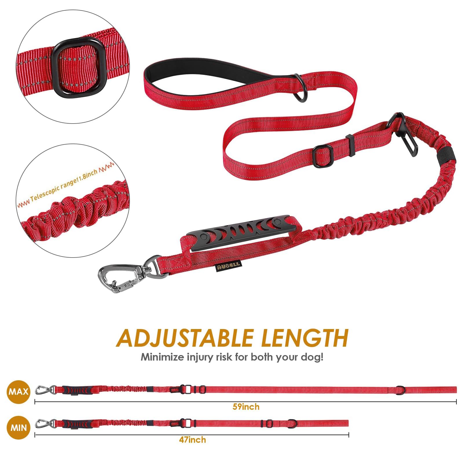AUBELL aviation-grade aluminum carabiner rated for high-tension use during outdoor adventures.
