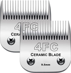 Audoc 2PC 4FC blade for dog clipper ceramic-stainless, smooth cooling grooming