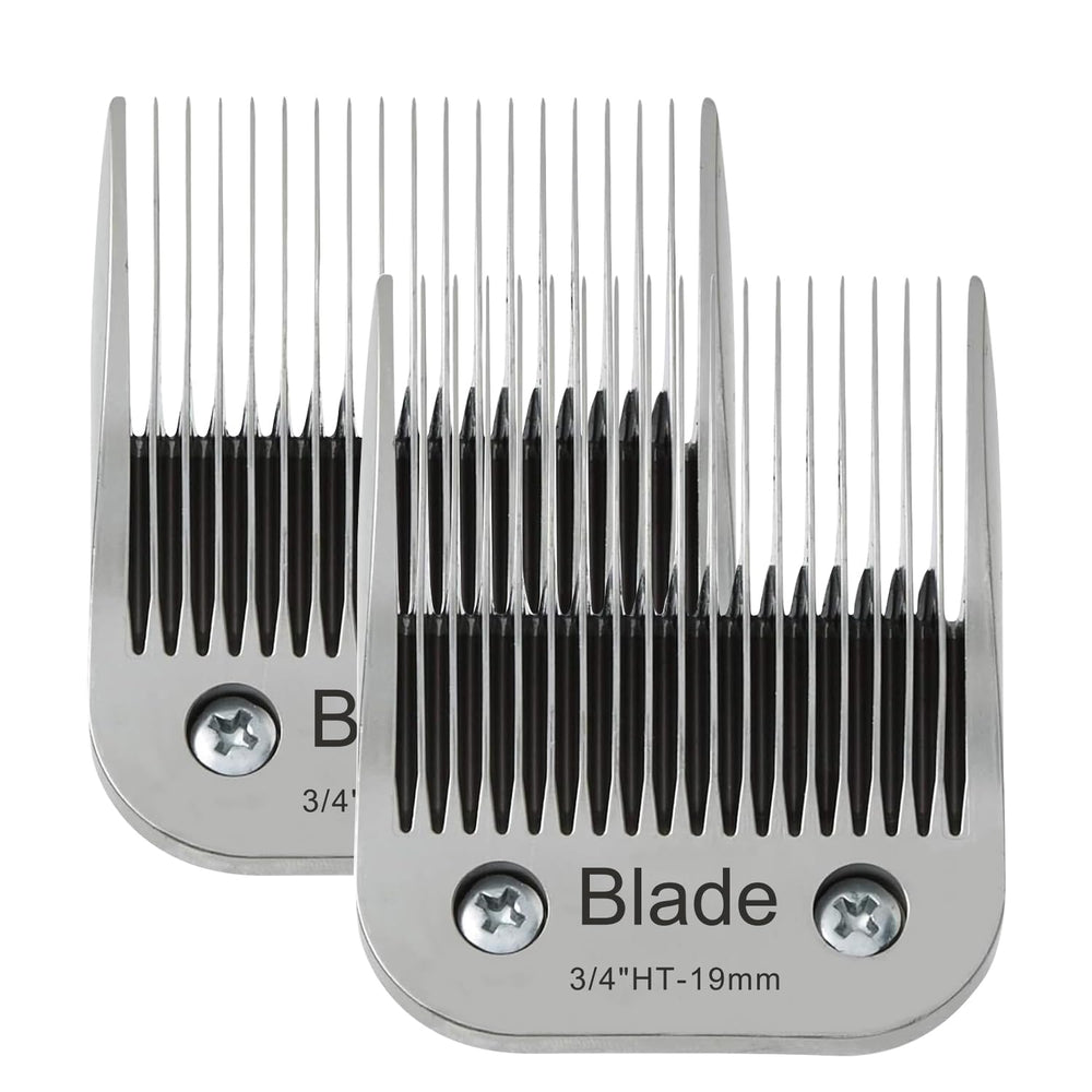 Audoc blades pack with two 3/4 inch blades for precise dog grooming