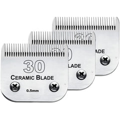 Audoc 3Pack 30 Blade Pack - durable replacement blades for smooth pet grooming.