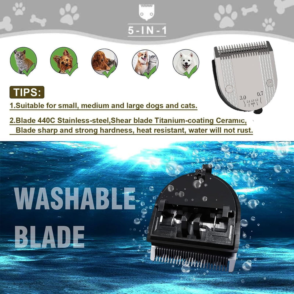 Audoc blades ready for quick cleaning and safe storage