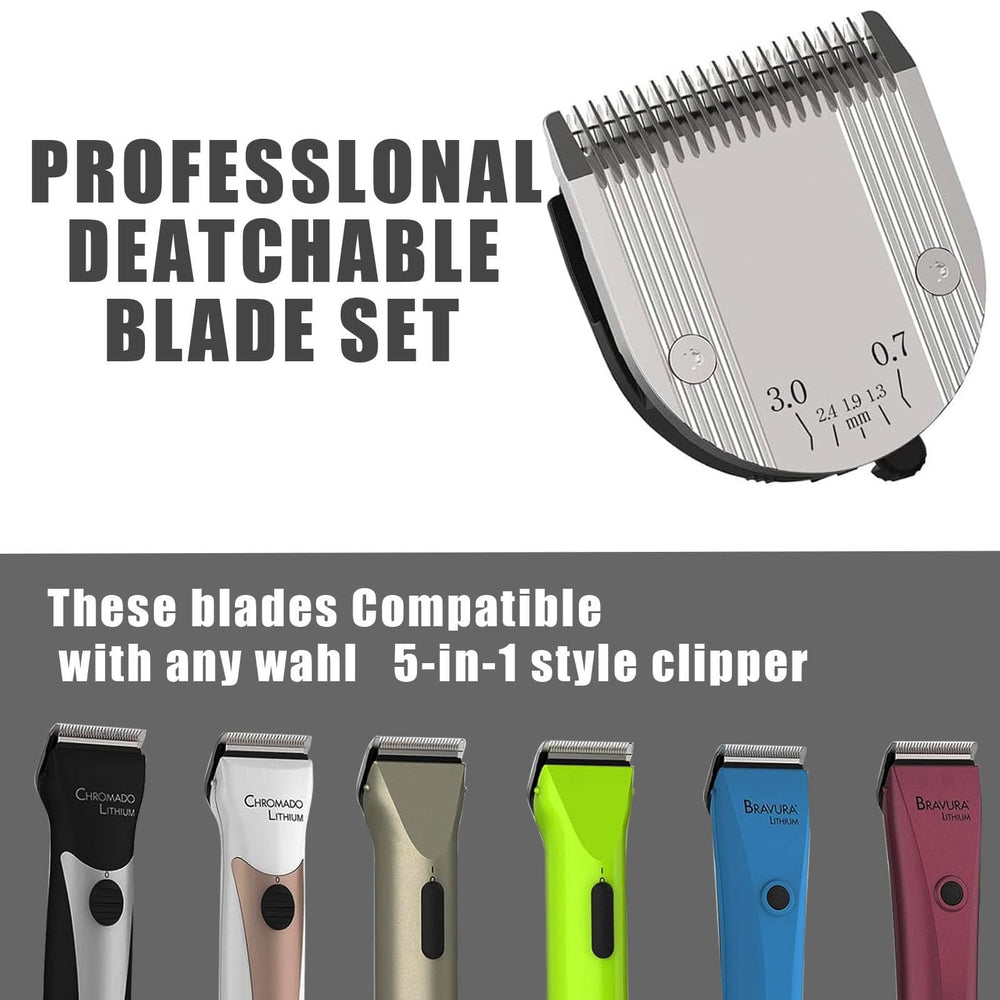 Audoc blades size range visual showing nine to forty for versatile trimming
