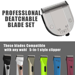 Audoc blades size range visual showing nine to forty for versatile trimming