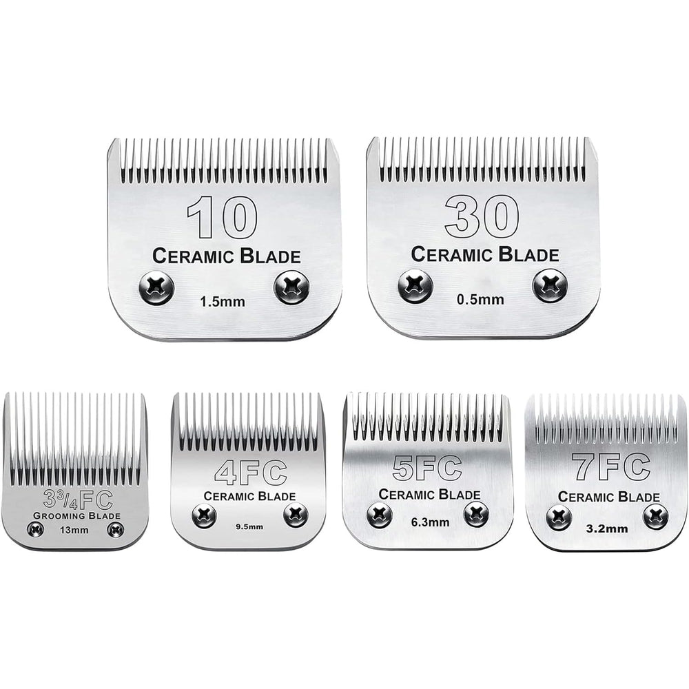 Audoc 6Pack blades pack for versatile dog grooming