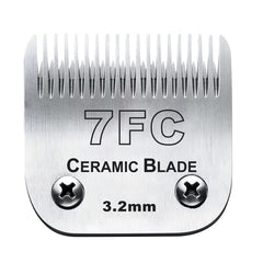 Audoc 7FC blade close-up showing ceramic and stainless steel construction for durable cutting