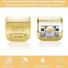 Audoc ceramic-titanium-coated 4FC blade for sharp durable cuts