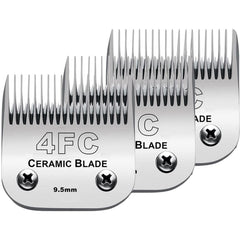 Audoc clipper blades 4FC ceramic-stainless deliver smooth, cooler grooming sessions.