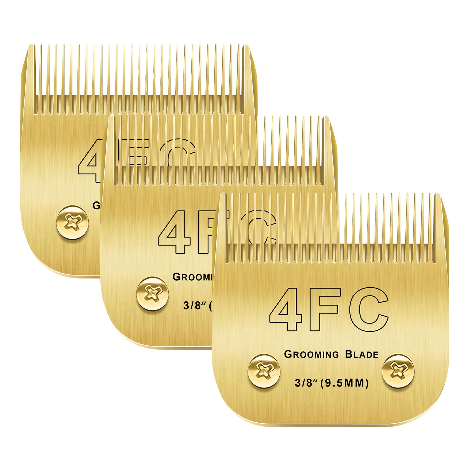 Audoc gold 4F blade pack compatible with Andis/Oster/Wahl for precise grooming