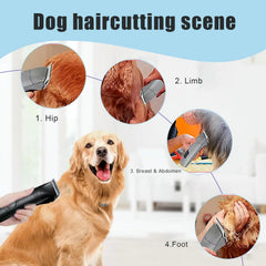 Audoc blades with polished, skin-friendly edges for comfortable grooming.