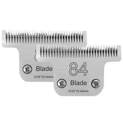 Audoc T84 blade two-pack ready for quick replacements in grooming routines.