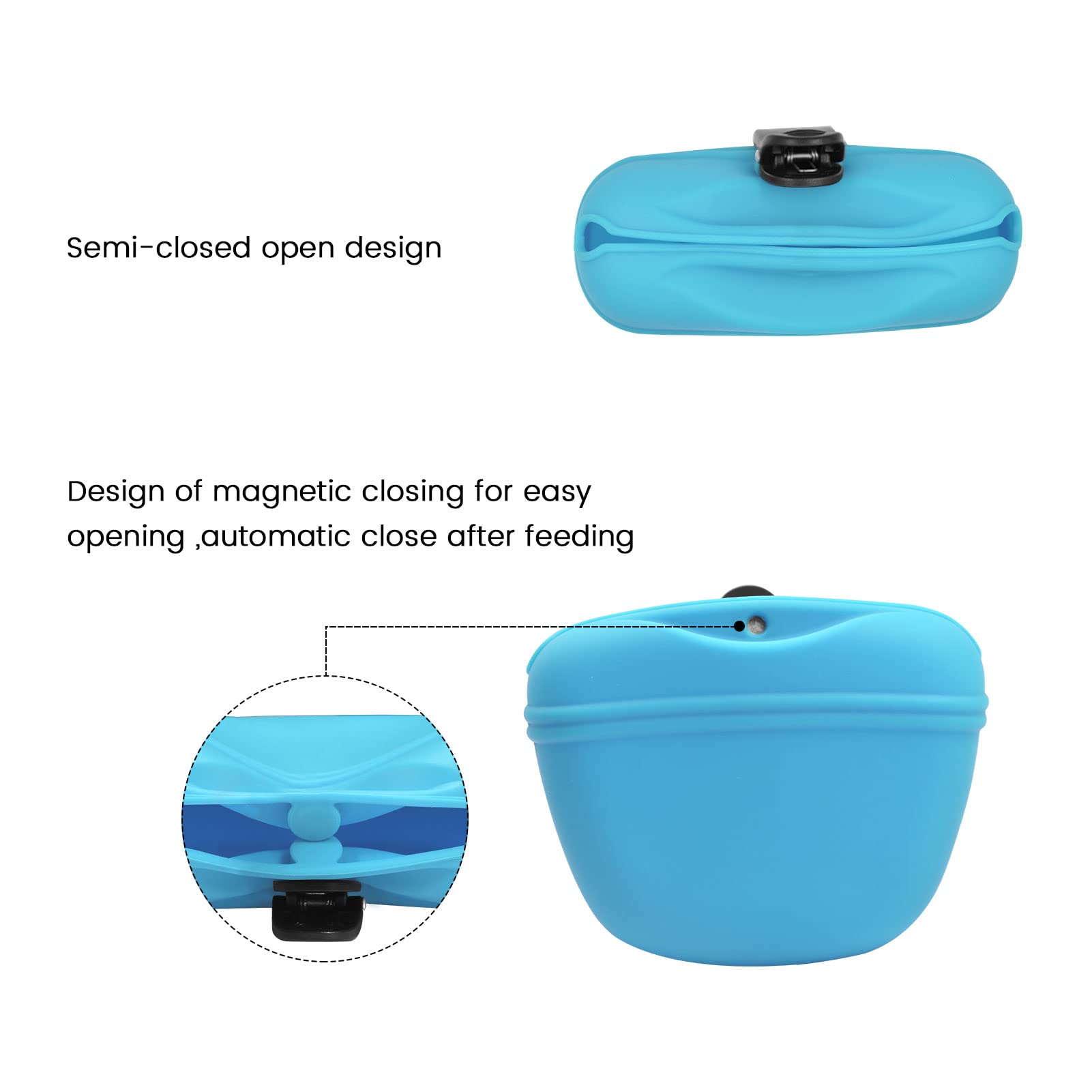 AUDWUD clip-on design securing pouch to belt or pocket during walks
