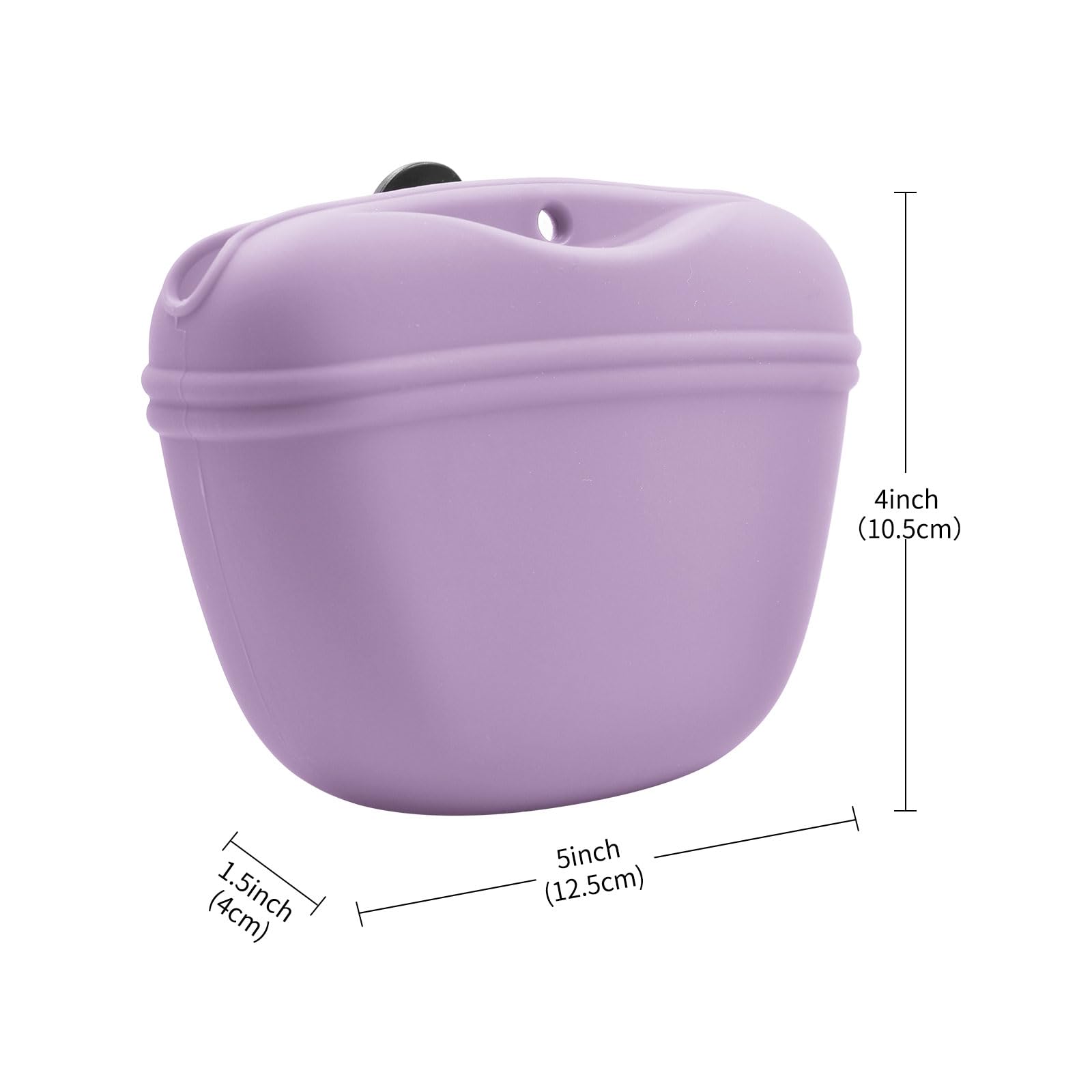 AUDWUD pouch features a large opening and soft silicone for easy cleaning.