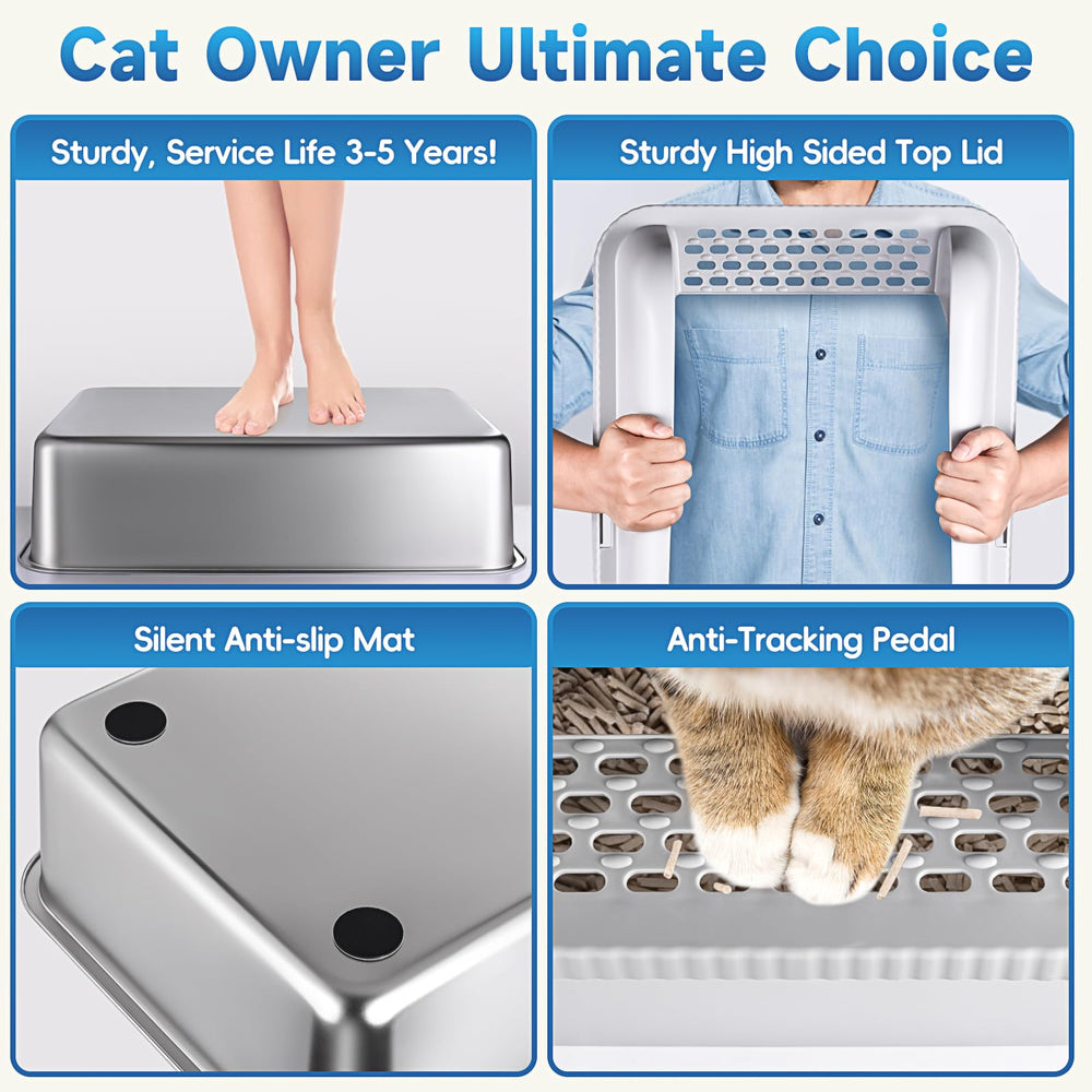 AUFYA anti-splash tray minimizes litter scatter during digging