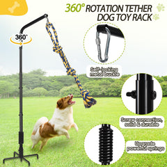 AugFir Tether three tug toys set for interactive games and chewing