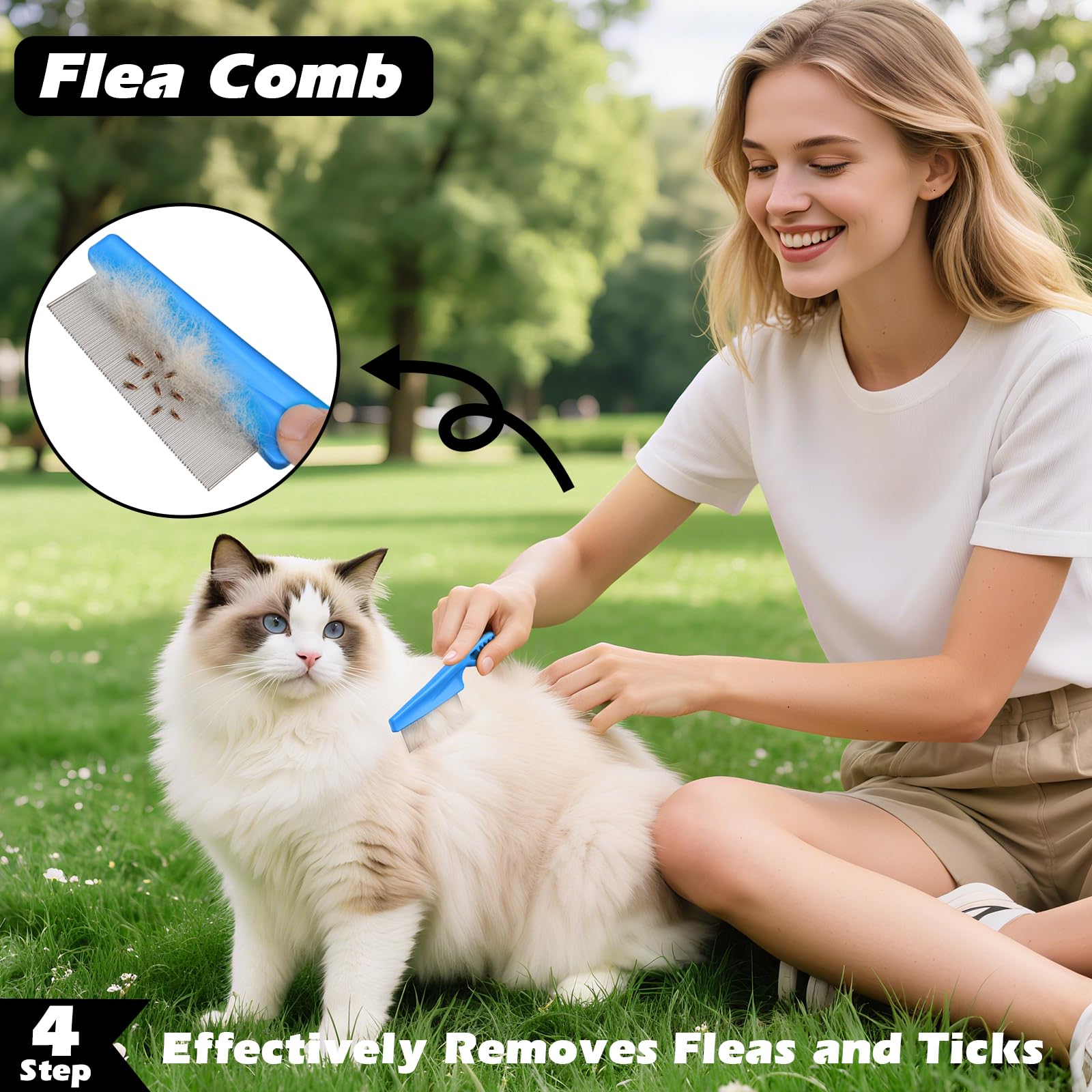 Augwind ergonomic handles reduce slipping during grooming sessions.