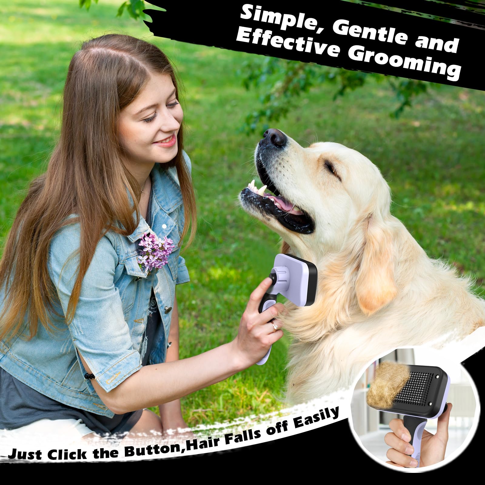 Augwind grooming session shows pet enjoying a gentle massage