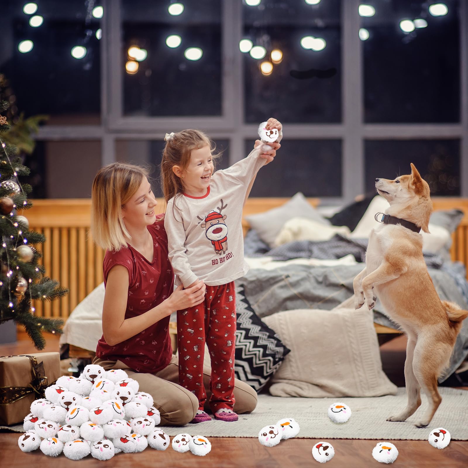 Auliand Christmas dog toy ball used for training and play sessions