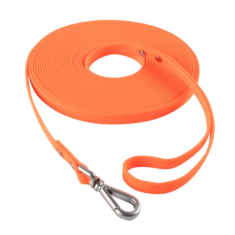 AUMAILI waterproof dog training long leash 10ft for outdoor recall training and quick cleaning