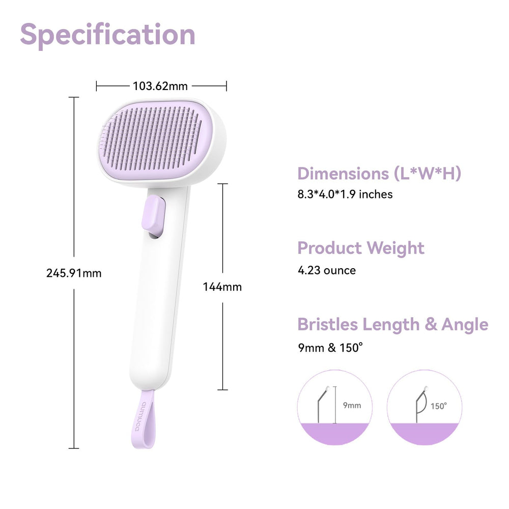 Aumuca brush packaging shows a gift-ready grooming solution