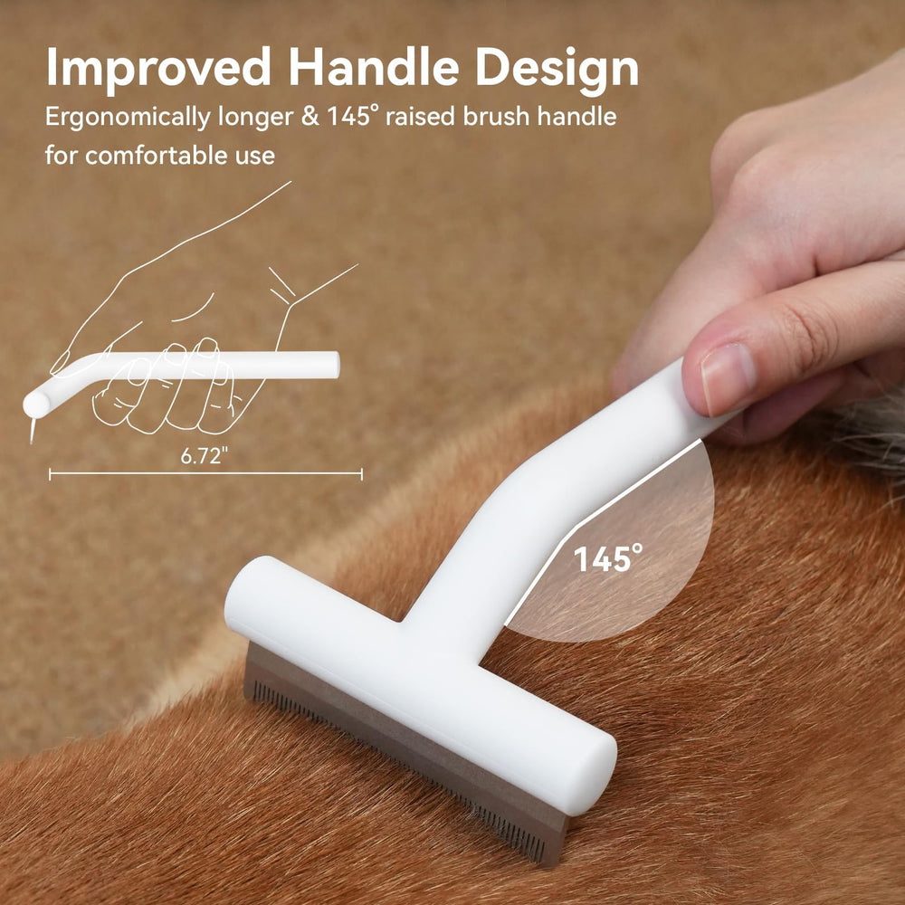 Aumuca deshedding brush durable ABS handle for daily grooming