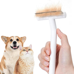 Aumuca deshedding brush gently removes loose fur for a smoother pet coat