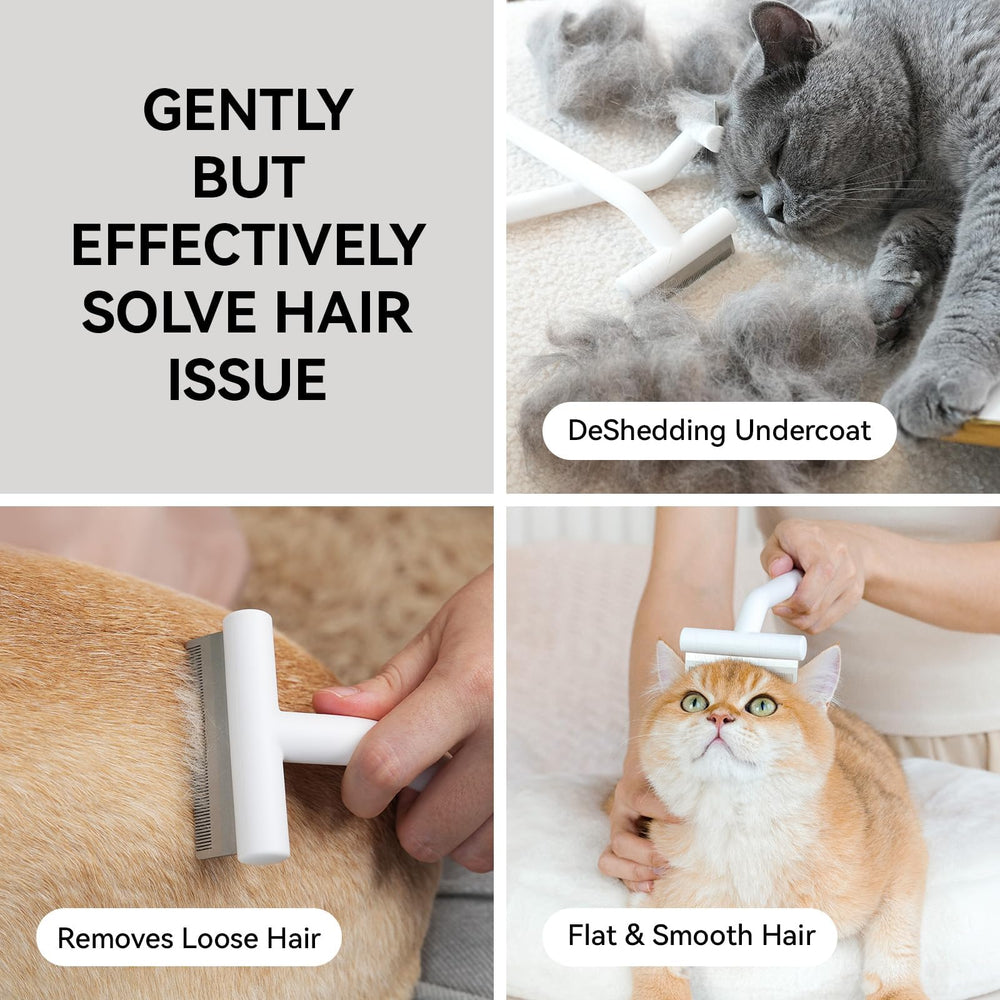 Aumuca deshedding brush soak-in-soapy-water resets grease after use