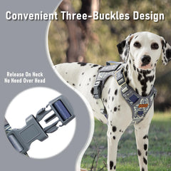 AUNZO breathable mesh harness ensures comfortable all-day wear for large dogs