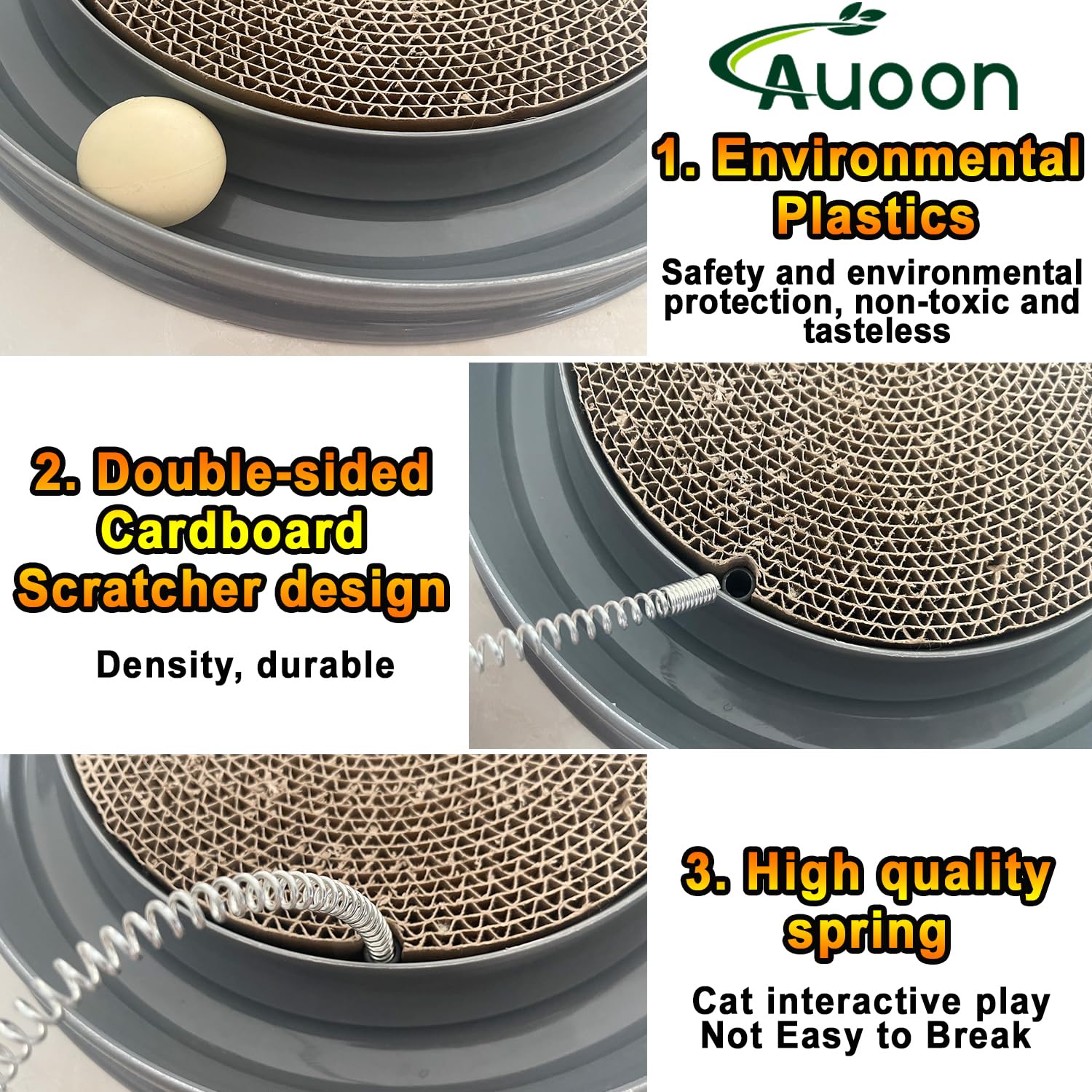 AUOON catnip option gray image suggesting increased curiosity and engagement