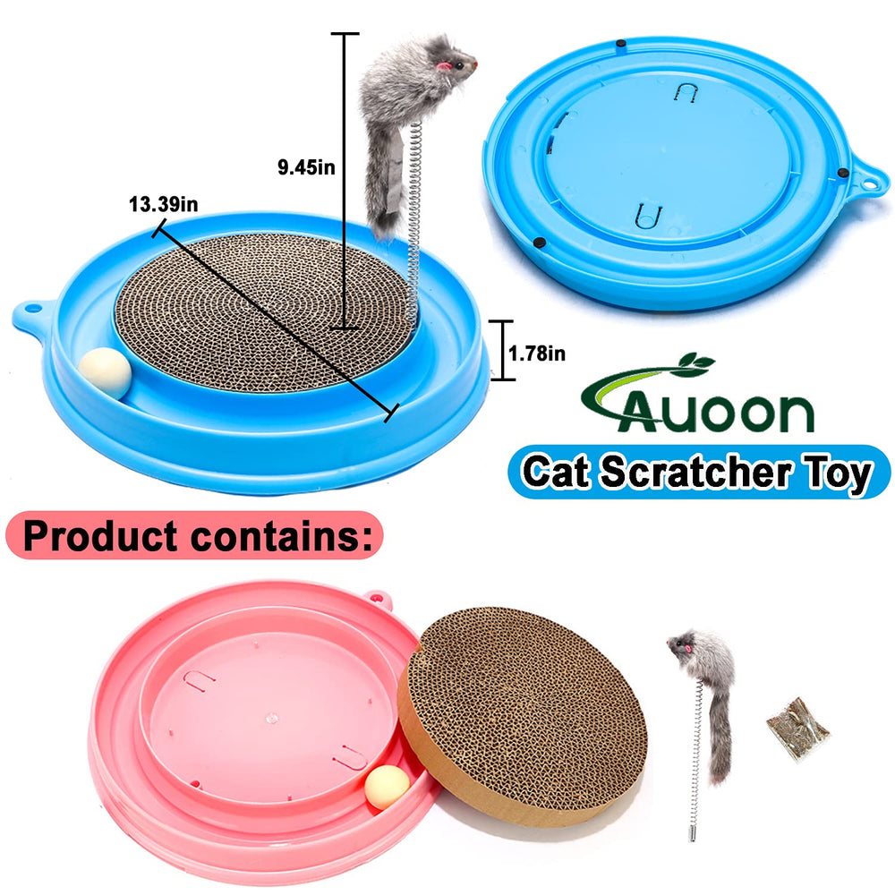AUOON plush mouse toy gray highlighting bouncing play for active cats