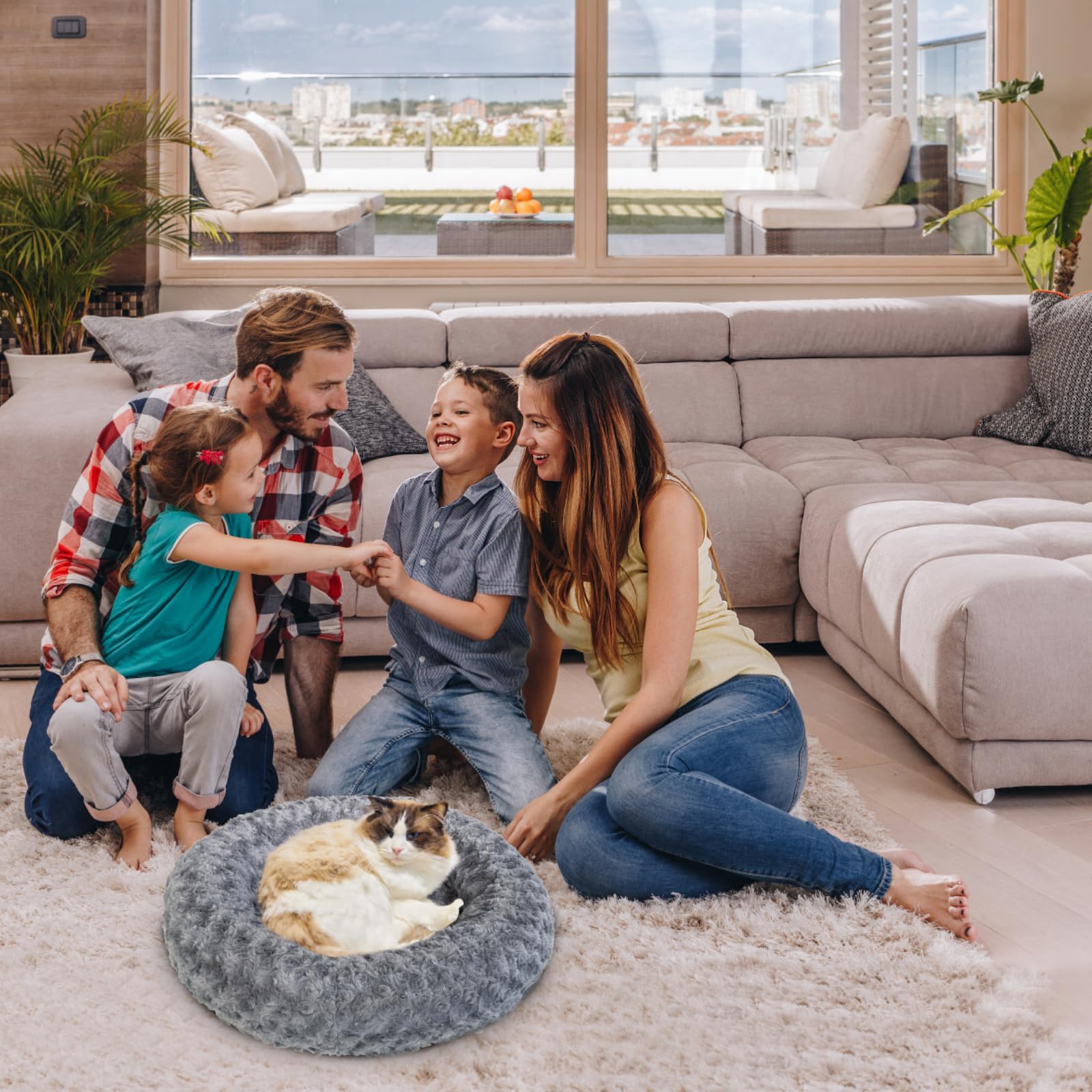 AUPETEK indoor cat-warming bed suitable for porch or living room