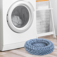 AUPETEK round bed soft fabric highlights cozy interior