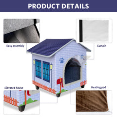 AUPETEK sturdy engineered wood panels ensure lasting shelter with claw resistance.