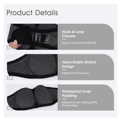 AuraPaw snood close-up showing adjustable straps for secure fit and easy on/off.