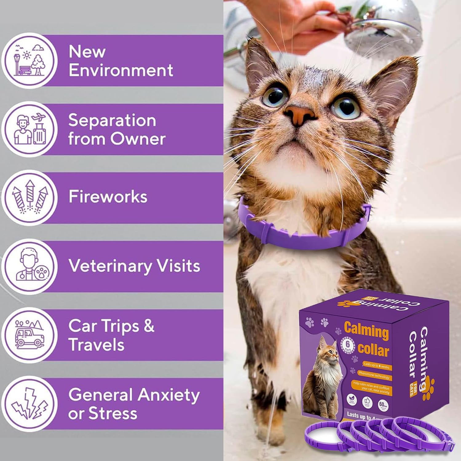 Aurevoen collar is odorless and travel-friendly for car rides.