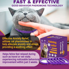Aurevoen cat calming collar waterproof design supports calm behavior during outdoor adventures.