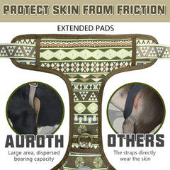 AUROTH dog harness adjustable buckles enhance quick, secure fit