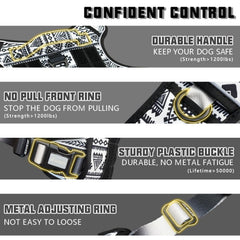 AUROTH dog harness features breathable padding for comfort on long hikes.
