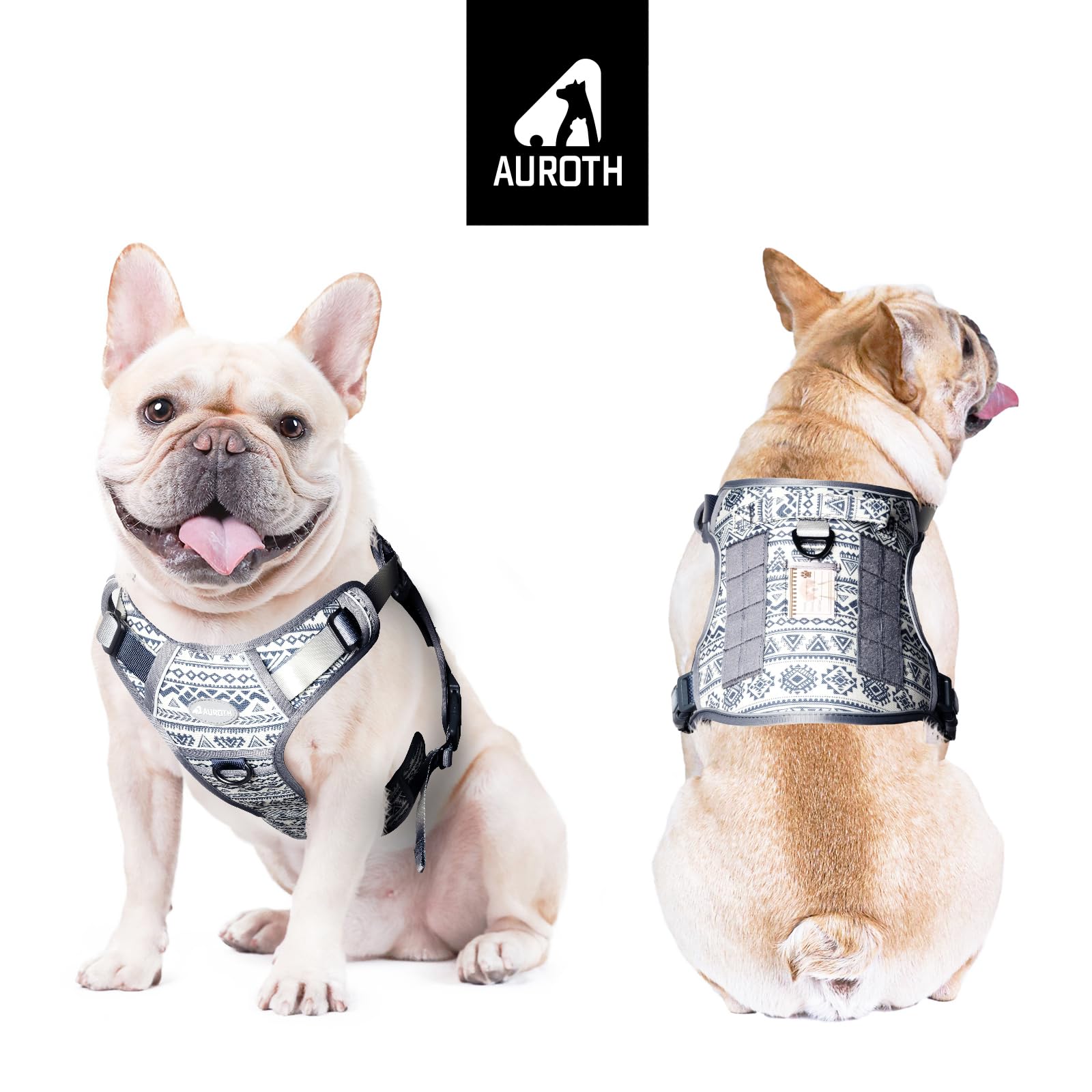 AUROTH Dog Harness front clip used for training and gentle corrections during walks.