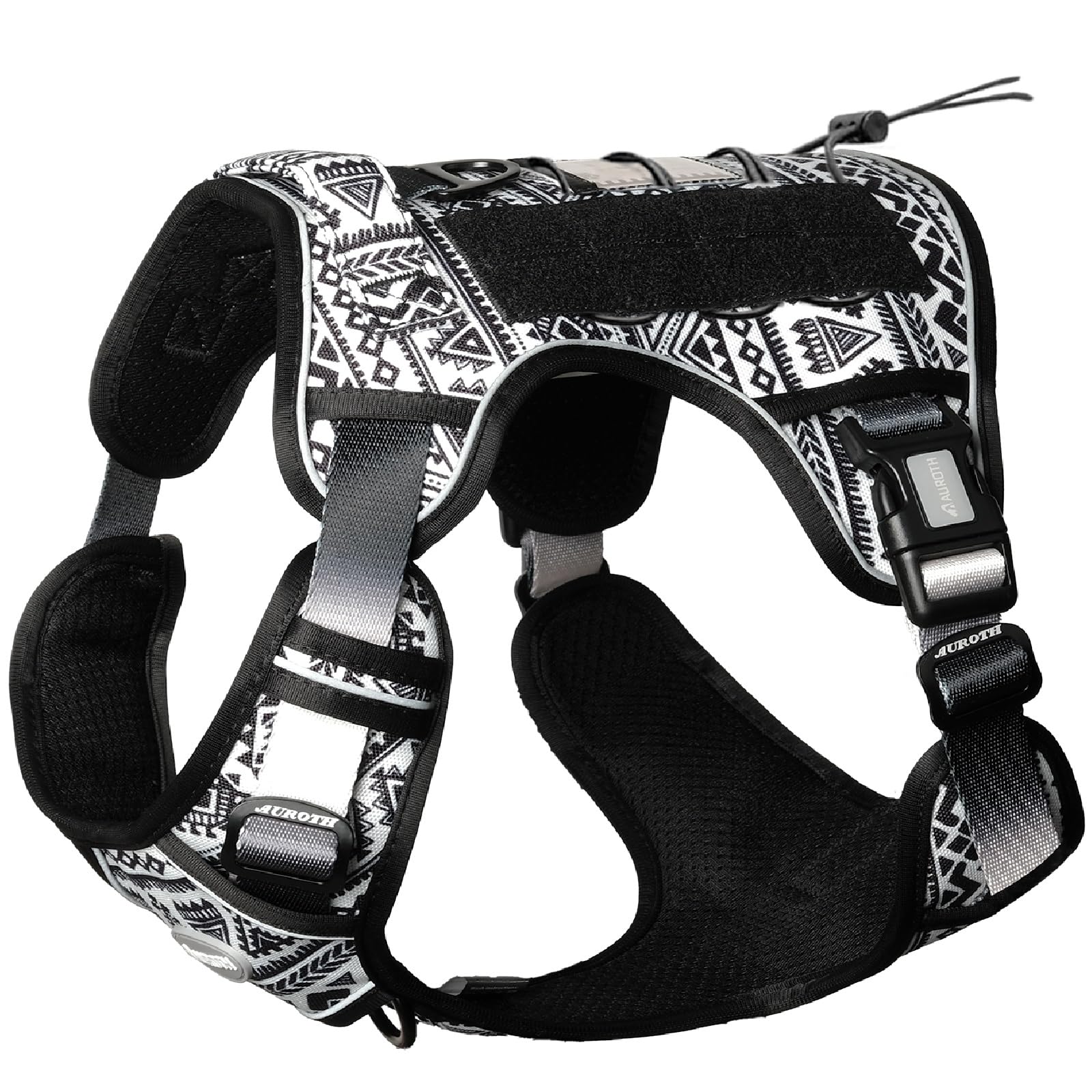 AUROTH dog harness front view with no-pull design for controlled walks