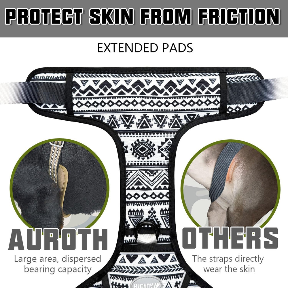 AUROTH dog harness MOLLE sides for carrying gear on adventures